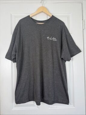 Salt Life Dark Gray Logo Short Sleeve Tee 2XL